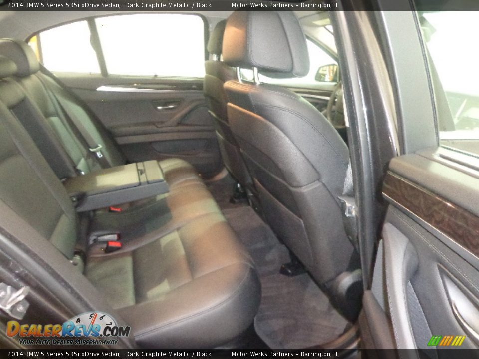 2014 BMW 5 Series 535i xDrive Sedan Dark Graphite Metallic / Black Photo #33