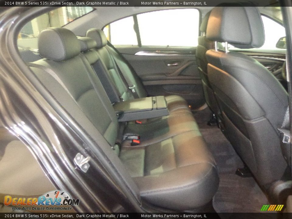 2014 BMW 5 Series 535i xDrive Sedan Dark Graphite Metallic / Black Photo #34