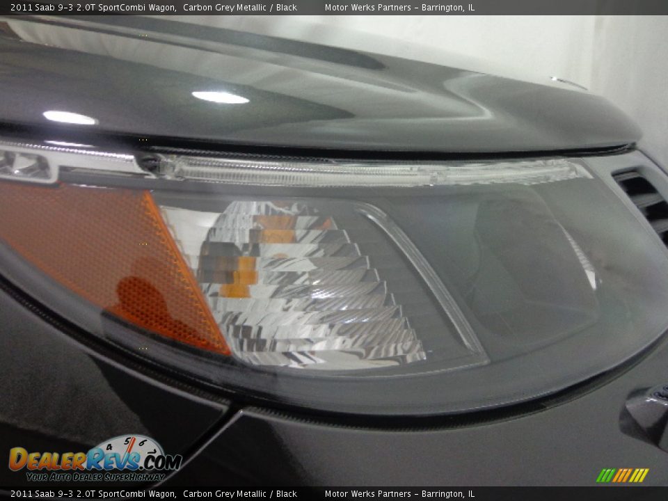 2011 Saab 9-3 2.0T SportCombi Wagon Carbon Grey Metallic / Black Photo #11