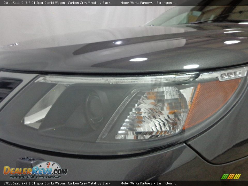 2011 Saab 9-3 2.0T SportCombi Wagon Carbon Grey Metallic / Black Photo #13