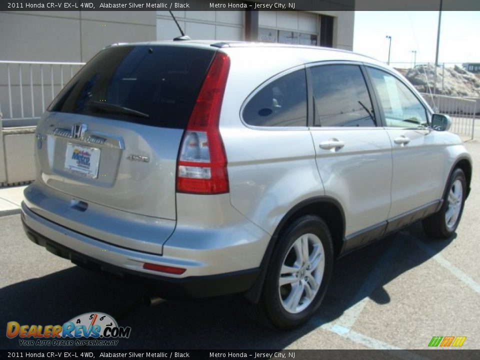 2011 Honda CR-V EX-L 4WD Alabaster Silver Metallic / Black Photo #4