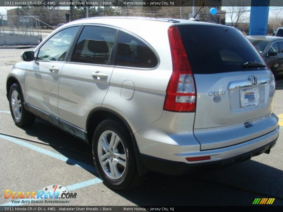2011 Honda CR-V EX-L 4WD Alabaster Silver Metallic / Black Photo #6