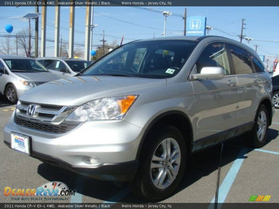 2011 Honda CR-V EX-L 4WD Alabaster Silver Metallic / Black Photo #7