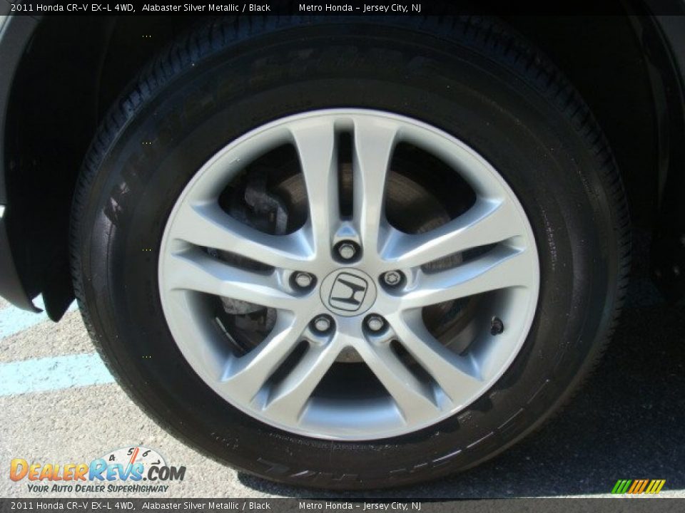 2011 Honda CR-V EX-L 4WD Alabaster Silver Metallic / Black Photo #15