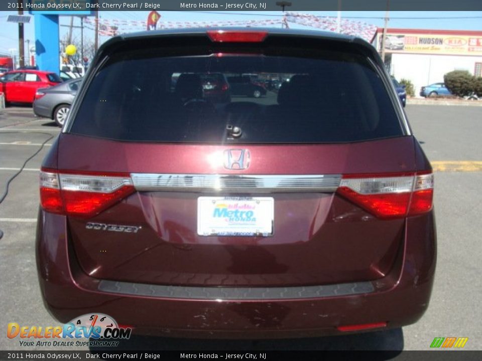 2011 Honda Odyssey LX Dark Cherry Pearl / Beige Photo #5