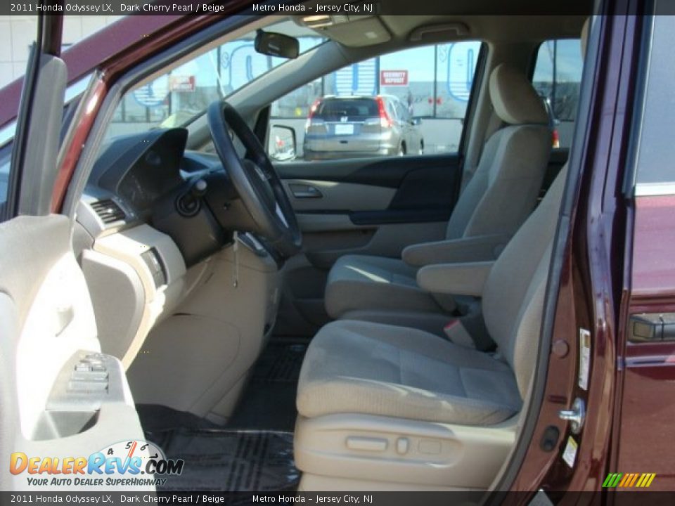 2011 Honda Odyssey LX Dark Cherry Pearl / Beige Photo #8