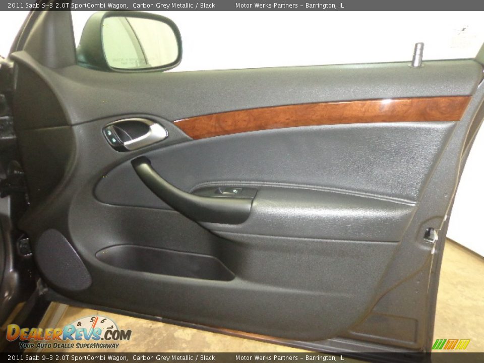 2011 Saab 9-3 2.0T SportCombi Wagon Carbon Grey Metallic / Black Photo #33