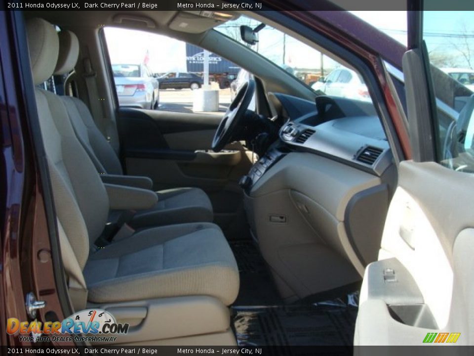 2011 Honda Odyssey LX Dark Cherry Pearl / Beige Photo #9