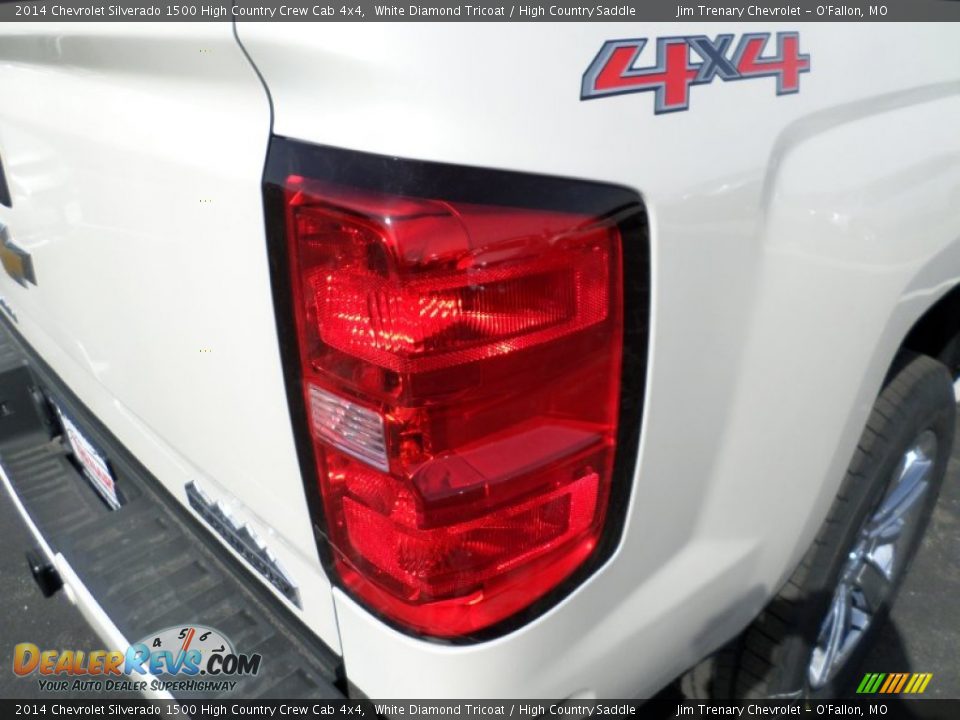2014 Chevrolet Silverado 1500 High Country Crew Cab 4x4 White Diamond Tricoat / High Country Saddle Photo #10