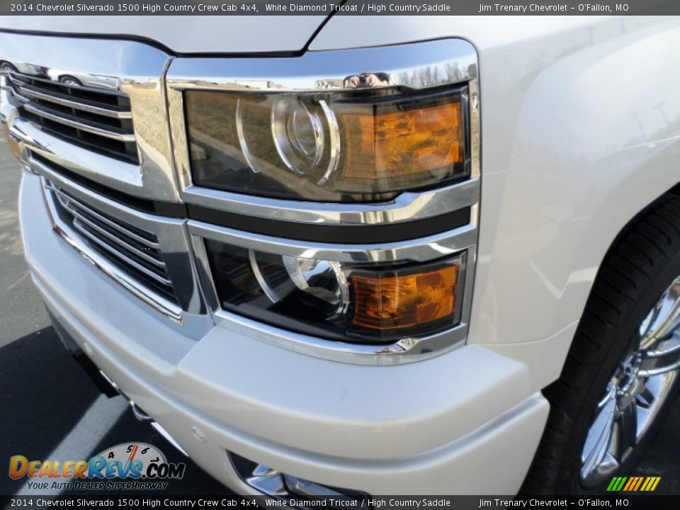 2014 Chevrolet Silverado 1500 High Country Crew Cab 4x4 White Diamond Tricoat / High Country Saddle Photo #12