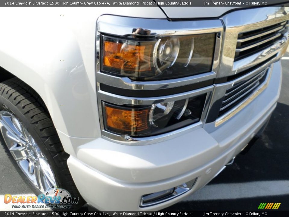 2014 Chevrolet Silverado 1500 High Country Crew Cab 4x4 White Diamond Tricoat / High Country Saddle Photo #13