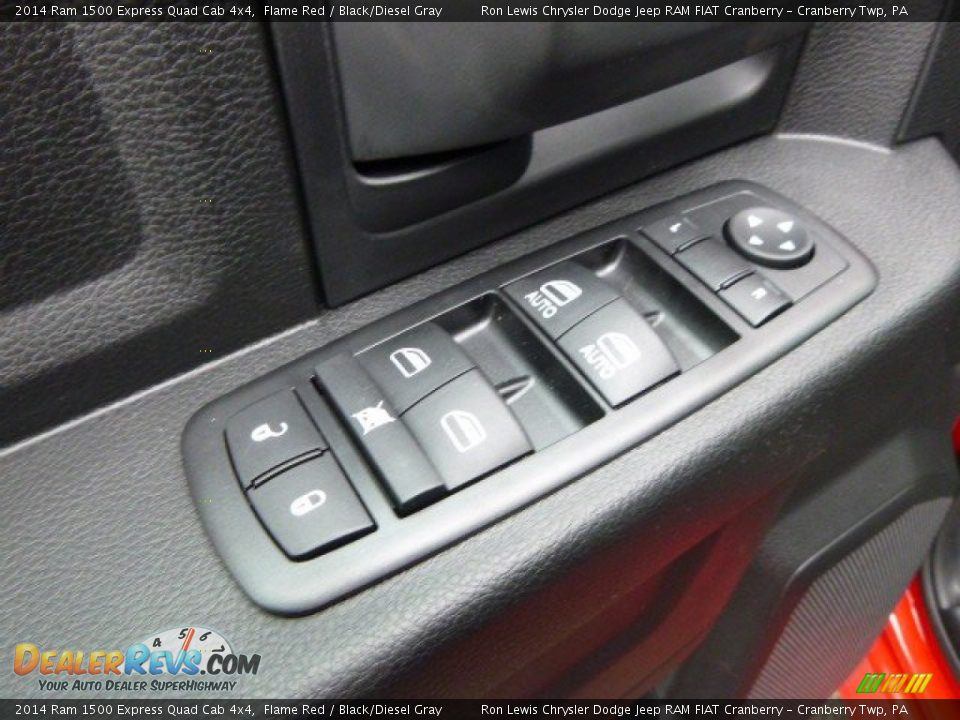 2014 Ram 1500 Express Quad Cab 4x4 Flame Red / Black/Diesel Gray Photo #15