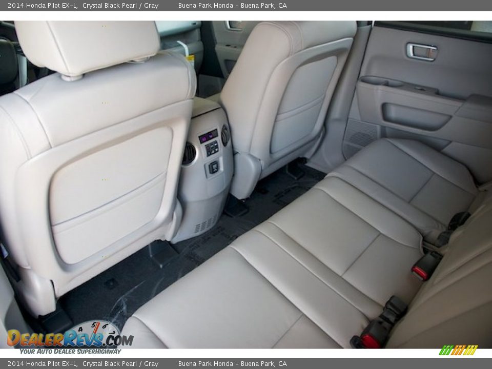 2014 Honda Pilot EX-L Crystal Black Pearl / Gray Photo #13