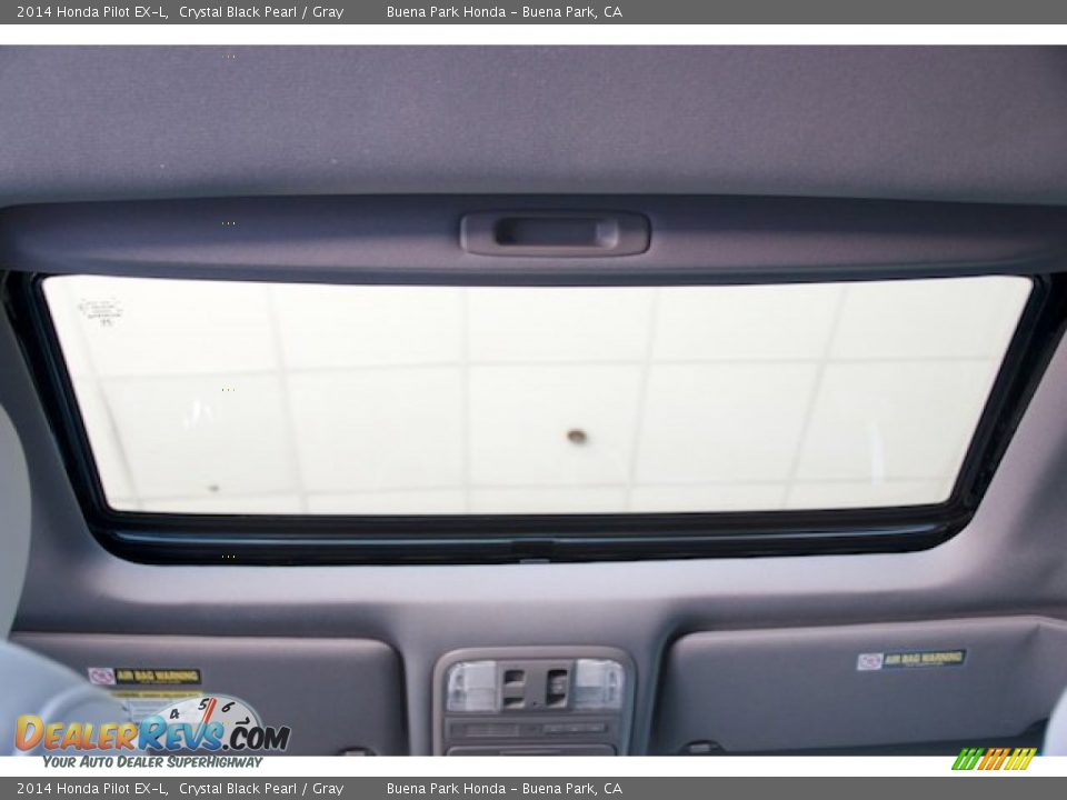 2014 Honda Pilot EX-L Crystal Black Pearl / Gray Photo #15