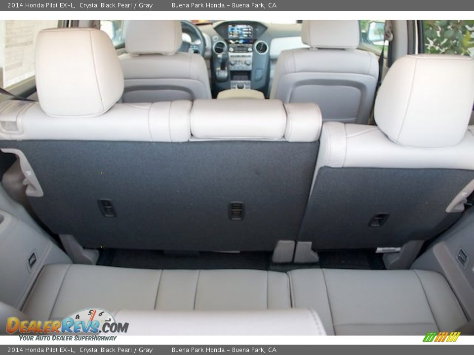 2014 Honda Pilot EX-L Crystal Black Pearl / Gray Photo #19