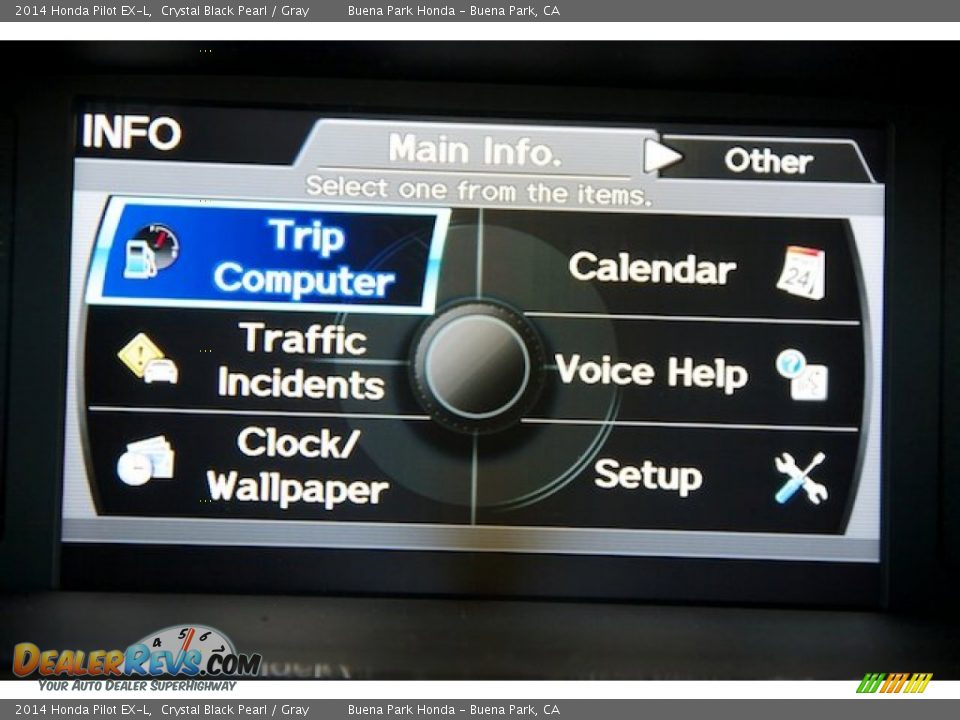 2014 Honda Pilot EX-L Crystal Black Pearl / Gray Photo #20