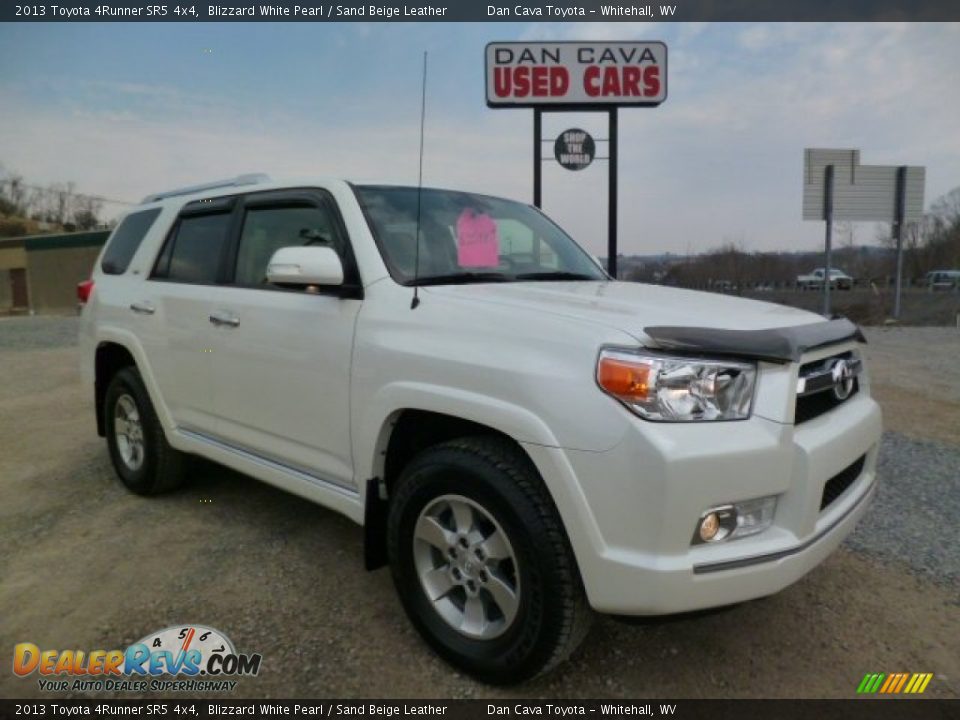 2013 Toyota 4Runner SR5 4x4 Blizzard White Pearl / Sand Beige Leather Photo #1