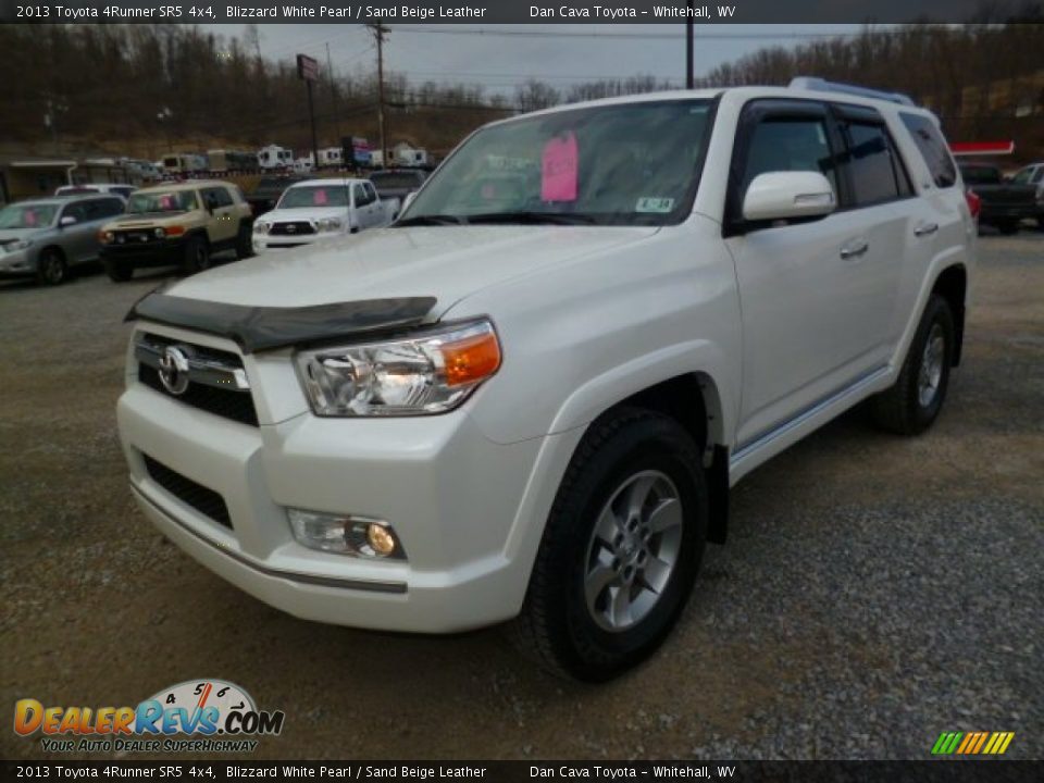 2013 Toyota 4Runner SR5 4x4 Blizzard White Pearl / Sand Beige Leather Photo #2