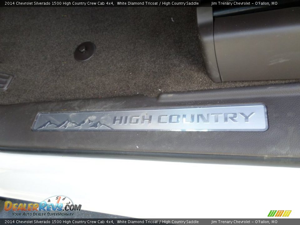 2014 Chevrolet Silverado 1500 High Country Crew Cab 4x4 White Diamond Tricoat / High Country Saddle Photo #28