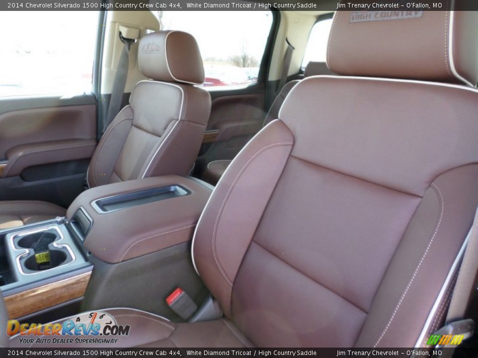 2014 Chevrolet Silverado 1500 High Country Crew Cab 4x4 White Diamond Tricoat / High Country Saddle Photo #30