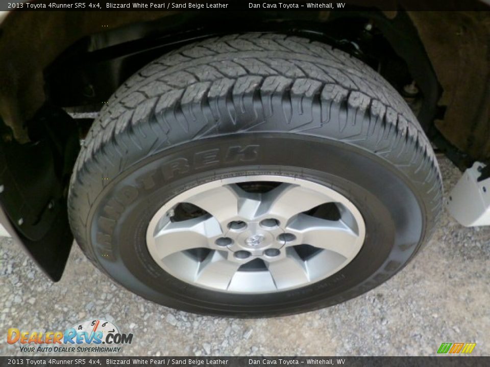 2013 Toyota 4Runner SR5 4x4 Blizzard White Pearl / Sand Beige Leather Photo #6