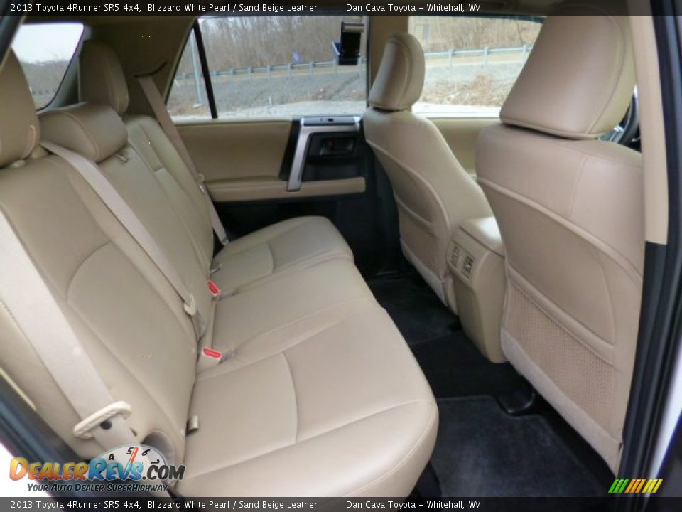 2013 Toyota 4Runner SR5 4x4 Blizzard White Pearl / Sand Beige Leather Photo #9