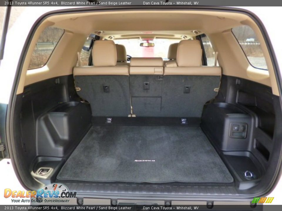 2013 Toyota 4Runner SR5 4x4 Blizzard White Pearl / Sand Beige Leather Photo #10