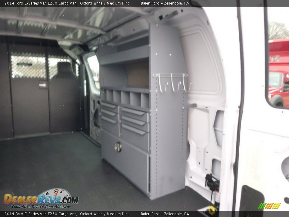 2014 Ford E-Series Van E250 Cargo Van Oxford White / Medium Flint Photo #12