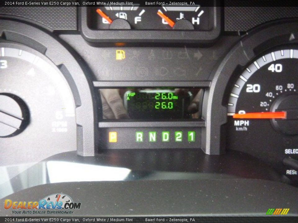 2014 Ford E-Series Van E250 Cargo Van Oxford White / Medium Flint Photo #19
