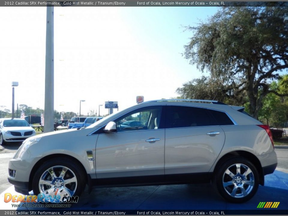 2012 Cadillac SRX Performance Gold Mist Metallic / Titanium/Ebony Photo #2