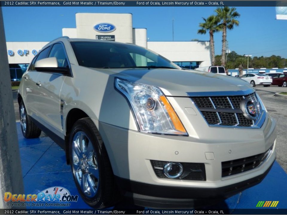 2012 Cadillac SRX Performance Gold Mist Metallic / Titanium/Ebony Photo #7