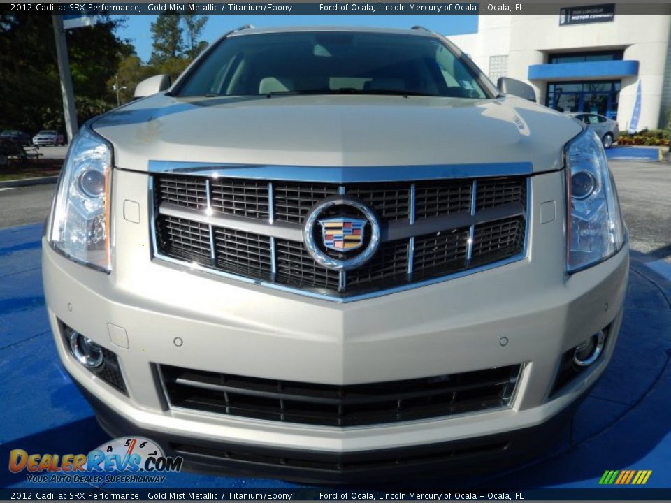 2012 Cadillac SRX Performance Gold Mist Metallic / Titanium/Ebony Photo #8