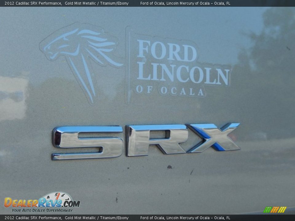 2012 Cadillac SRX Performance Gold Mist Metallic / Titanium/Ebony Photo #9