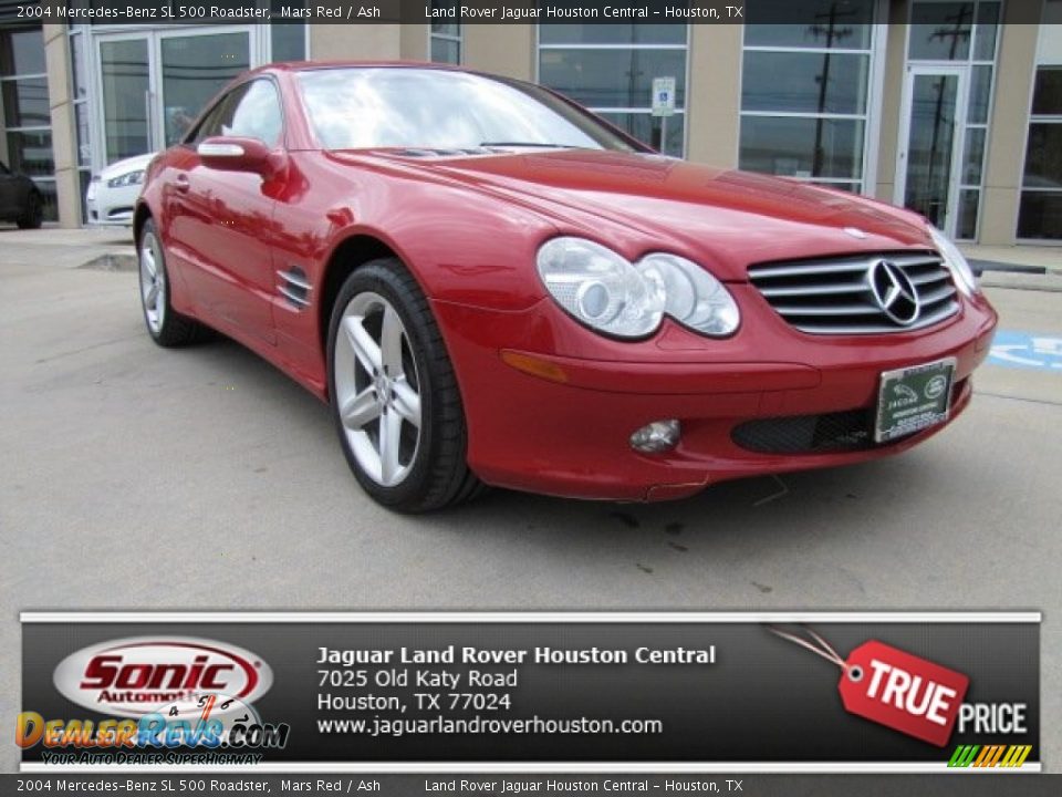 2004 Mercedes-Benz SL 500 Roadster Mars Red / Ash Photo #1