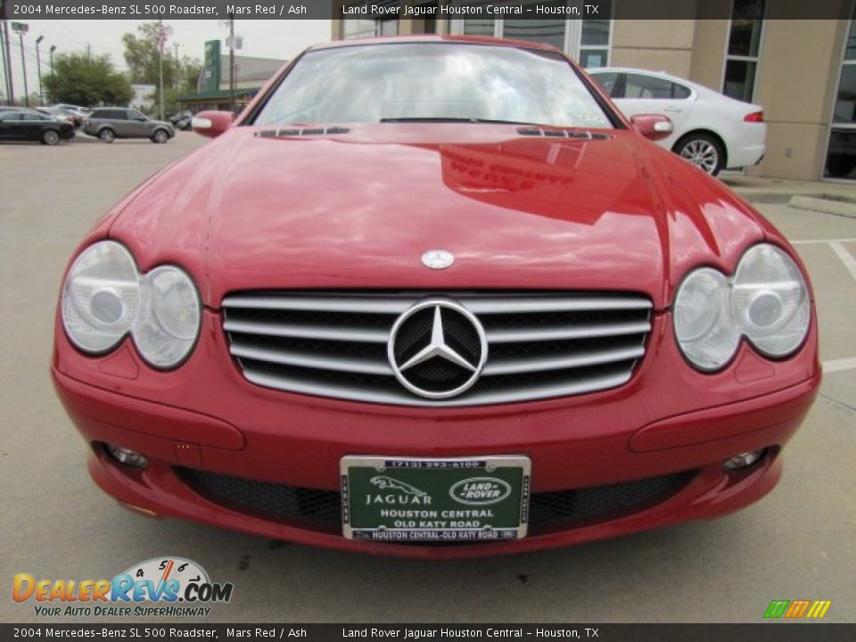 2004 Mercedes-Benz SL 500 Roadster Mars Red / Ash Photo #7