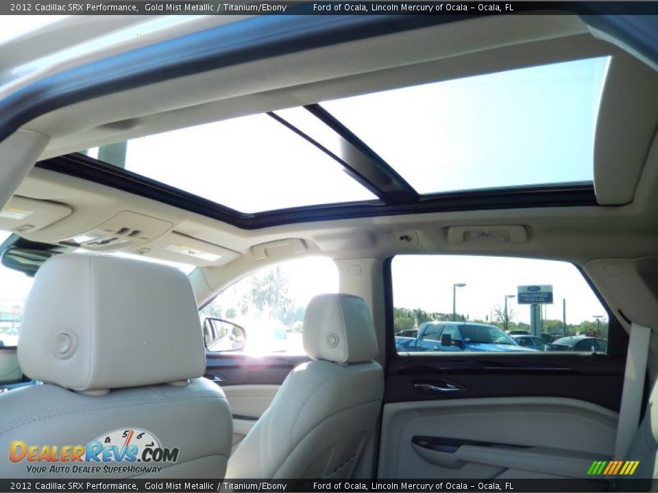 2012 Cadillac SRX Performance Gold Mist Metallic / Titanium/Ebony Photo #20