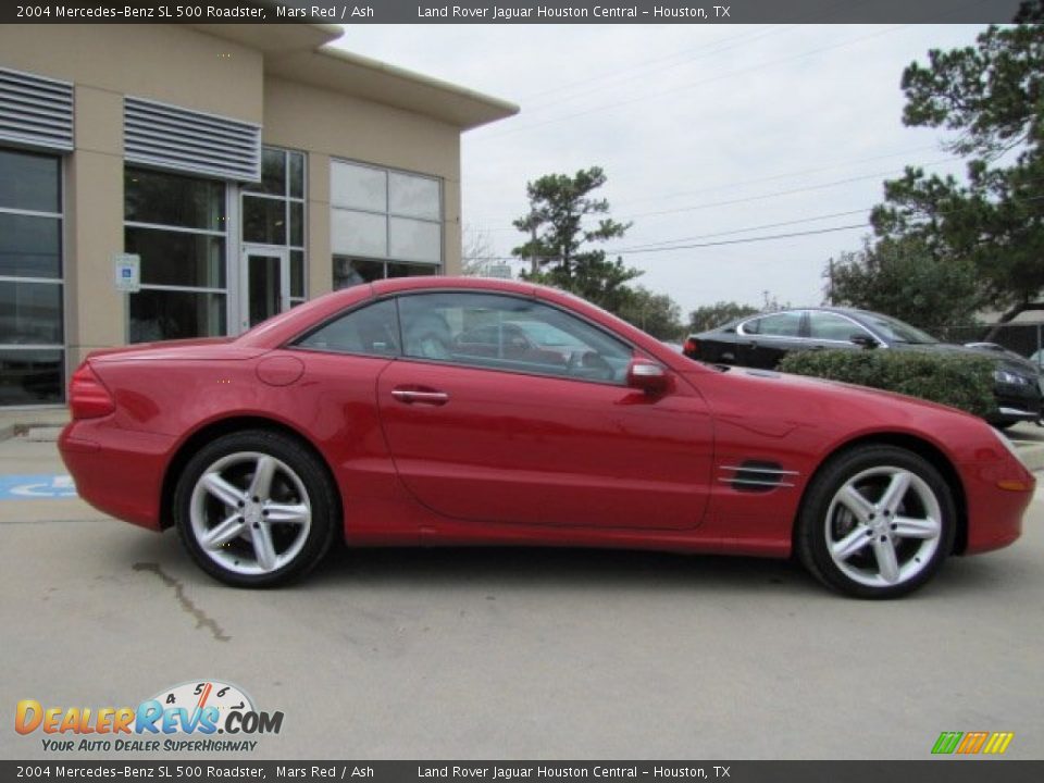 2004 Mercedes-Benz SL 500 Roadster Mars Red / Ash Photo #12