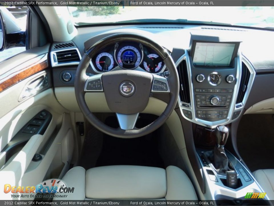2012 Cadillac SRX Performance Gold Mist Metallic / Titanium/Ebony Photo #22