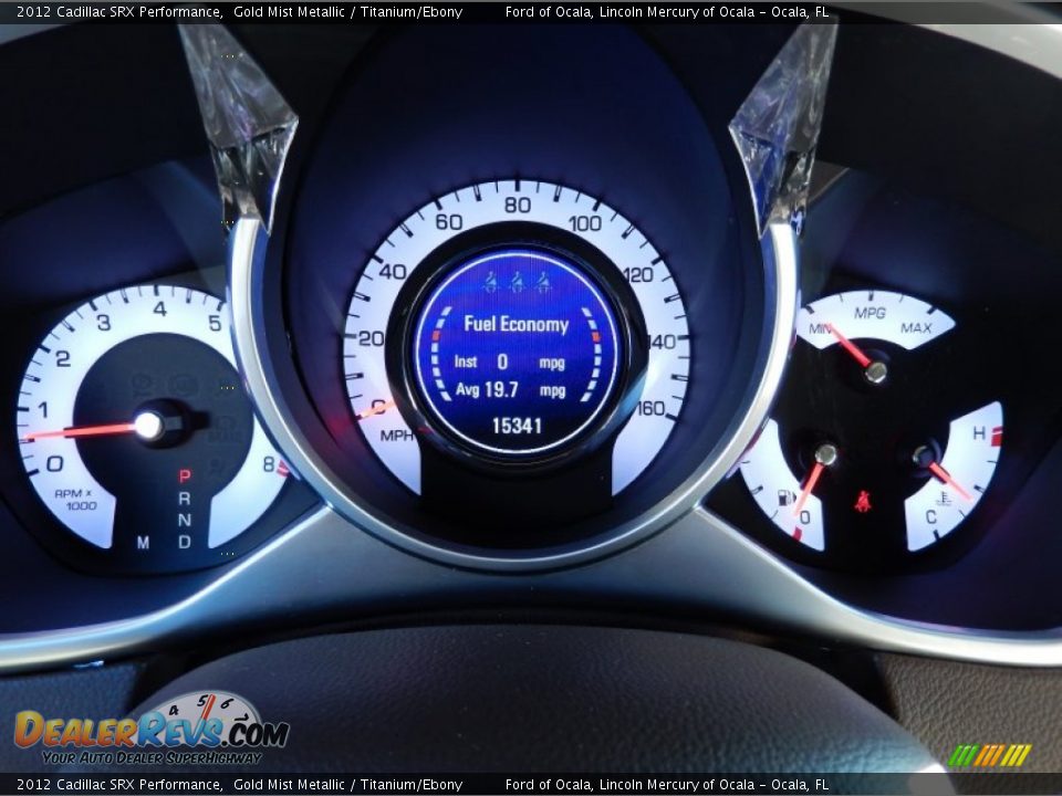 2012 Cadillac SRX Performance Gold Mist Metallic / Titanium/Ebony Photo #23