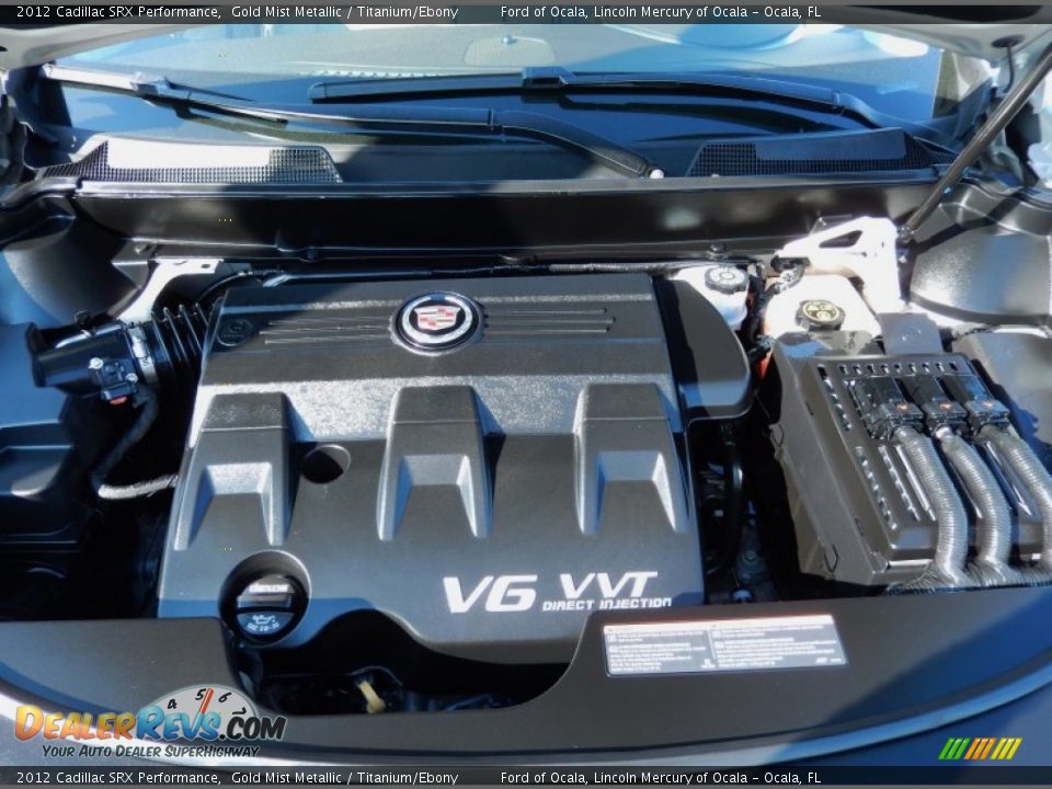 2012 Cadillac SRX Performance Gold Mist Metallic / Titanium/Ebony Photo #28