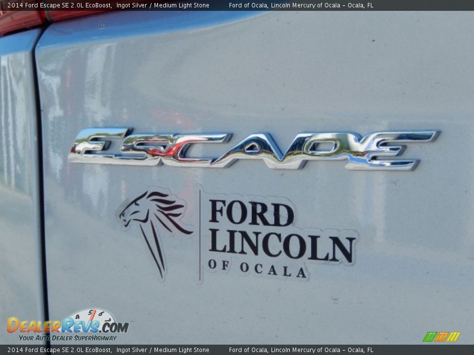 2014 Ford Escape SE 2.0L EcoBoost Ingot Silver / Medium Light Stone Photo #4