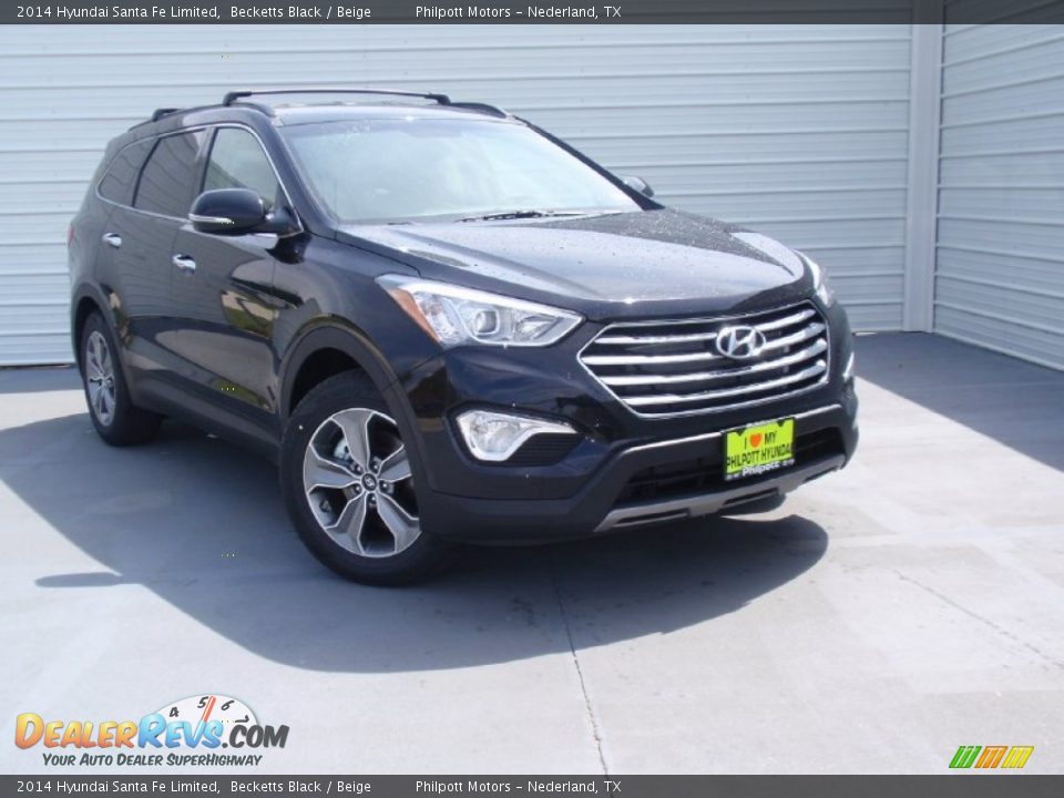 2014 Hyundai Santa Fe Limited Becketts Black / Beige Photo #1