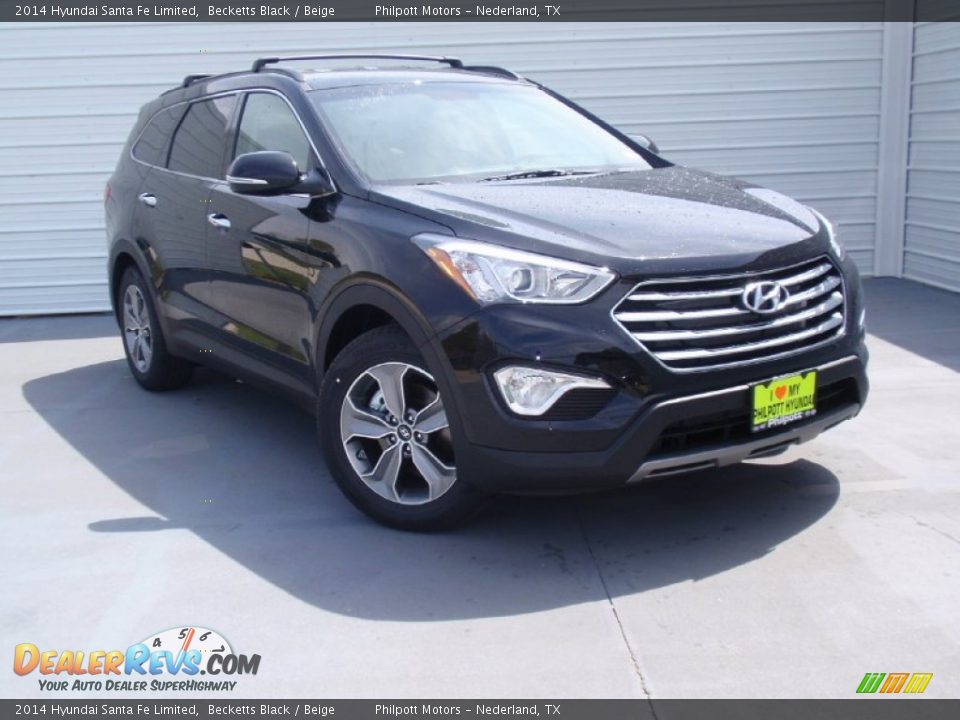 2014 Hyundai Santa Fe Limited Becketts Black / Beige Photo #2