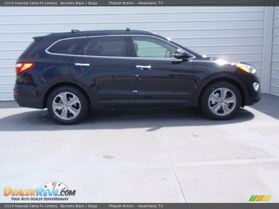 2014 Hyundai Santa Fe Limited Becketts Black / Beige Photo #3