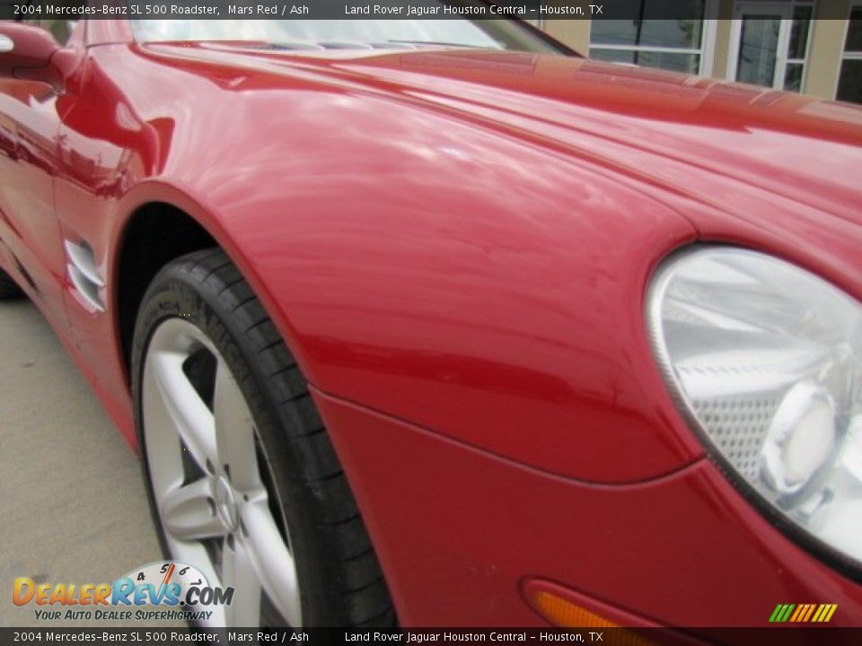 2004 Mercedes-Benz SL 500 Roadster Mars Red / Ash Photo #35