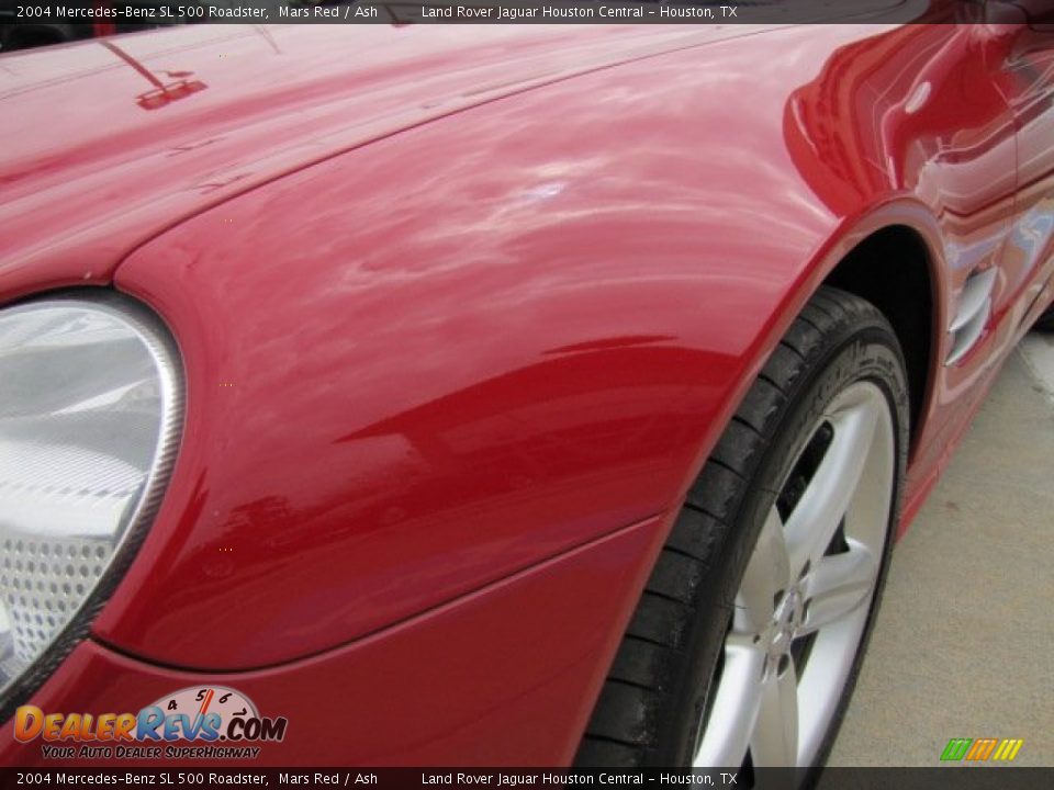 2004 Mercedes-Benz SL 500 Roadster Mars Red / Ash Photo #36