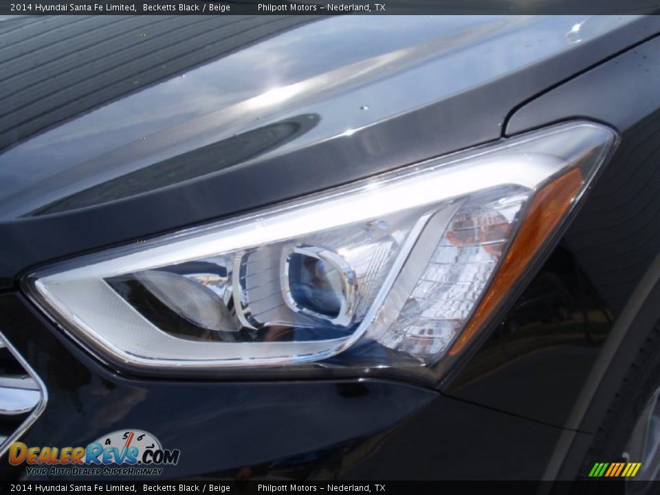 2014 Hyundai Santa Fe Limited Becketts Black / Beige Photo #9