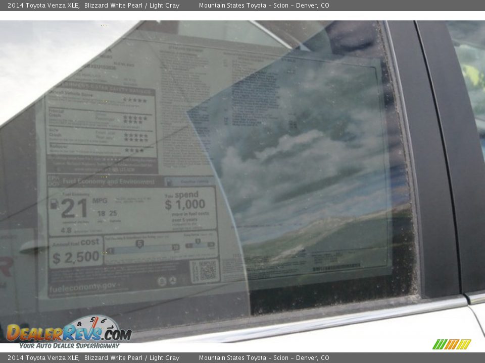 2014 Toyota Venza XLE Blizzard White Pearl / Light Gray Photo #11