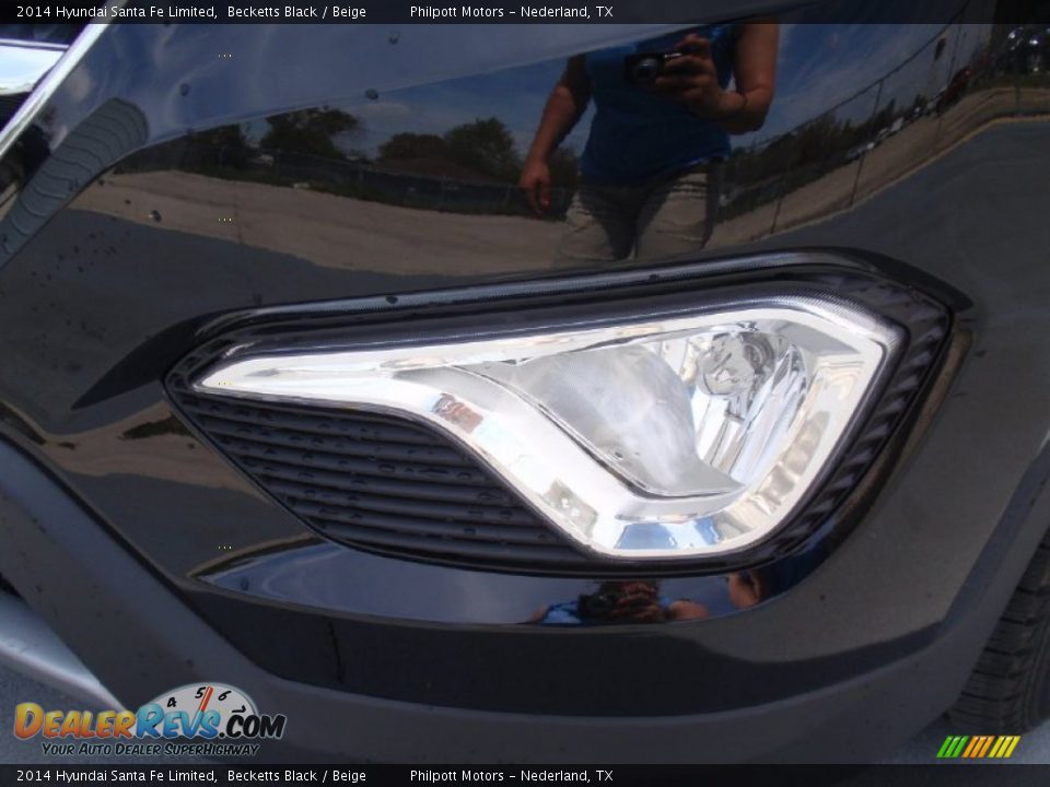 2014 Hyundai Santa Fe Limited Becketts Black / Beige Photo #10