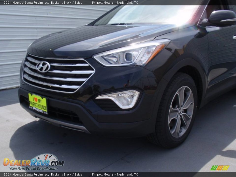 2014 Hyundai Santa Fe Limited Becketts Black / Beige Photo #12